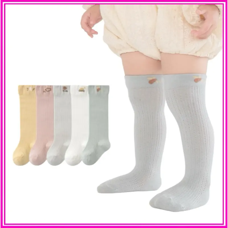 Tất Lưới Cho Bé Dài Qua Đầu Gối, Vớ Cotton Thoáng Khí Cho Bé Trai Và Bé Gái TAT12 0