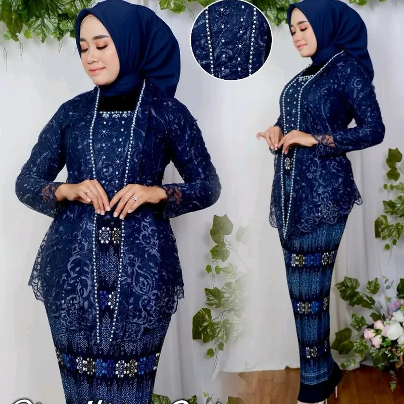 Rohmah Kebaya - Setelan Kebaya Kutubaru Payet / Kebaya Tulle Payet / Kebaya Wisuda / Kebaya Tunangan 0