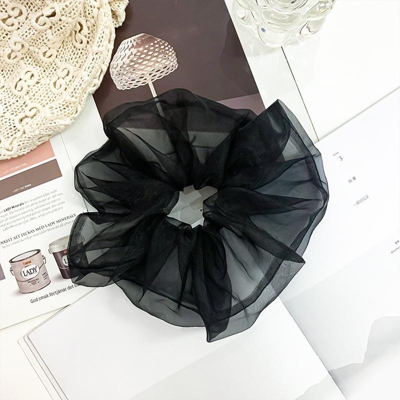 Product Introduction of Dây Buộc Tóc Cỡ Lớn, Thời Trang Ngọt Ngào Và Thanh Lịch, Phong Cách Cổ Điển Scrunchies Voan Nhăn, Dành Cho Phụ Nữ Và Trẻ Em Gái, Phụ Kiện Tóc, Hàng Mới Về Năm 2024 27