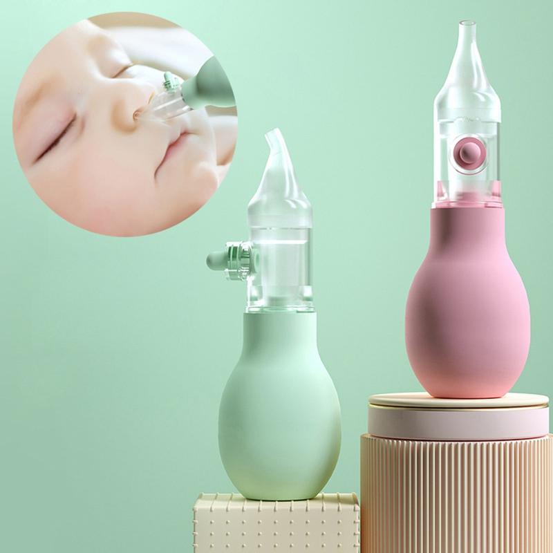 Newborn Nasal Aspirator Nose Vacuum Suction Squeeze Nose Aspirator Nose Cleaning Kit Easy Use Baby Nose Booger Sucker 9