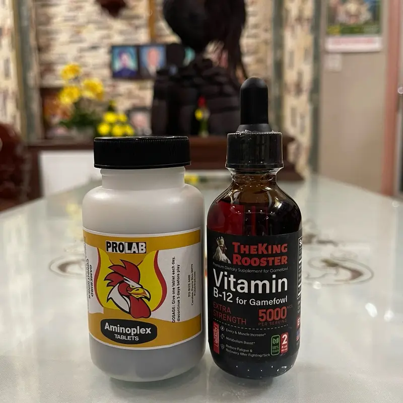 Combo thuốc nuôi đẳng cấp Vitamin B12 5000 60ml và Prolab Aminoplex 100 viên - giúp chiến kê sung hừng, tăng nạc tăng nước máu và bo lớn 1