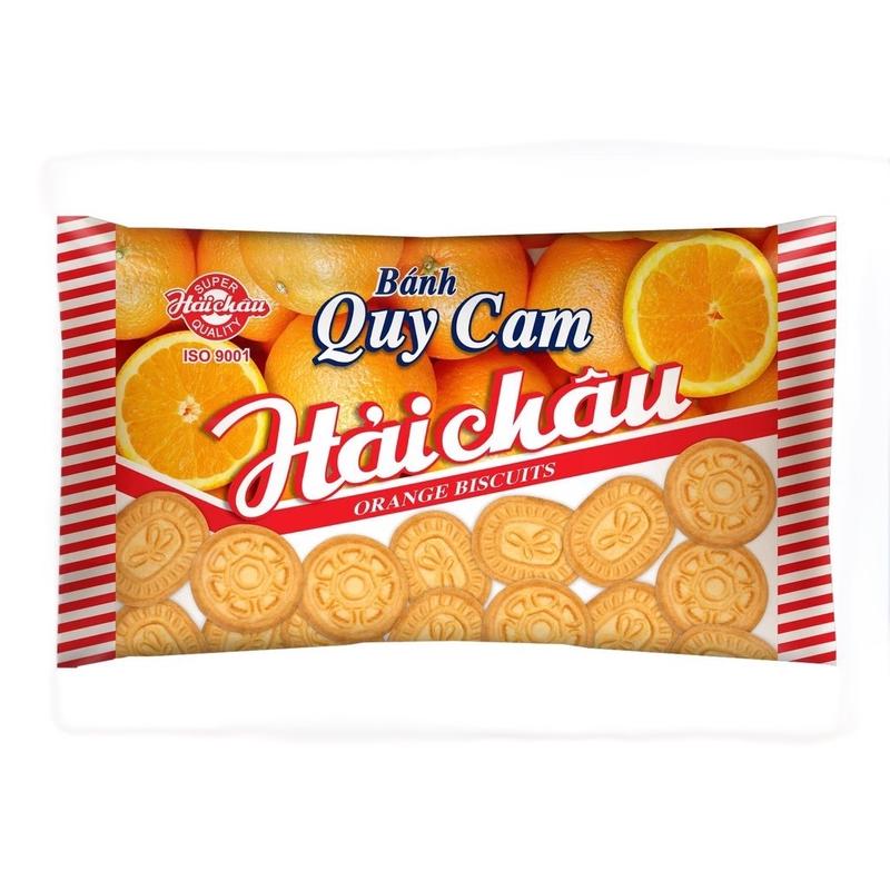 Combo 10 gói bánh quy cam Hải Châu tuổi thơ mỗi gói 123g- Đồ ăn vặt Thuỷ Béo Snack Food Thức Ăn bánh kẹo tết 2025