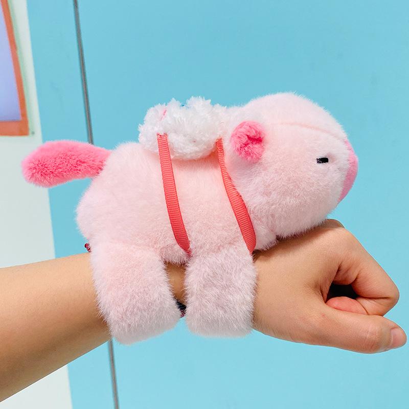 Vòng Tay Chuông, Thiết Kế Capybara, Vòng Tay Cuff Phổ Biến Mới, Thiết Kế Đuôi Xoay, Đồ Chơi Nhồi Bông 1