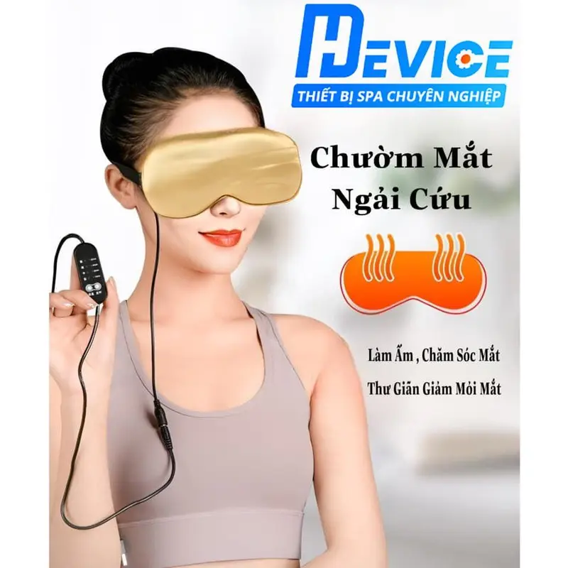 Túi Chườm Mắt Ngải Cứu HDEVICE Làm Nóng Điện 4