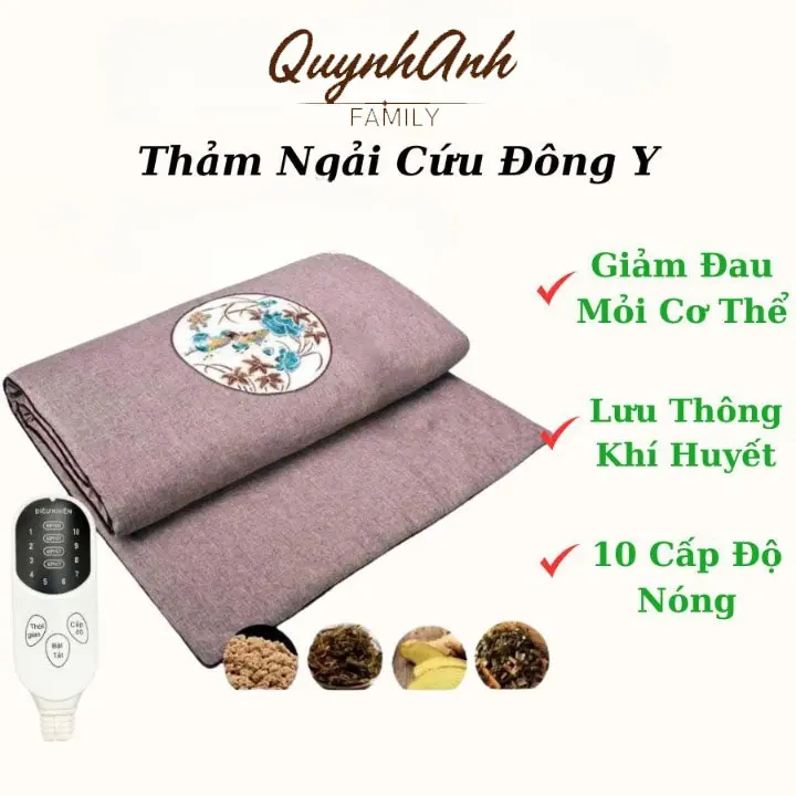 Thảm Ngải Cứu Thảo Dược Đông Y Giảm Đau Nhức Vai Gáy;Hỗ Trợ Giảm Nhức Mỏi Xương Khớp-Giảm Đau Lưng-Mỏi Gối-Giảm Nhiễm Lạnh-Sưởi Âm Toàn Thân