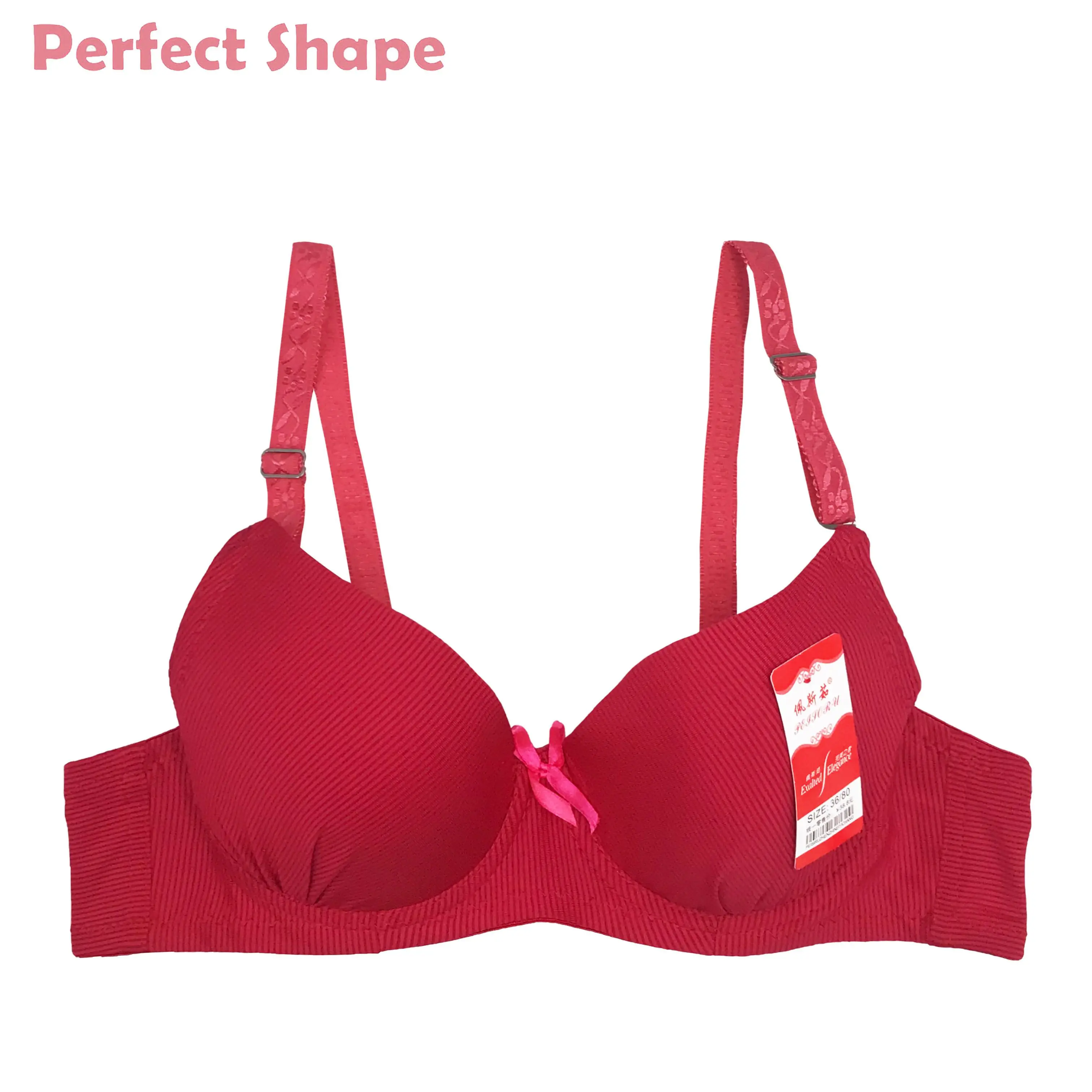 Perfect Shape Cup A Basic Underwire Bra Stripe Design (1pc) Womenswear Lingerie Underwire Bra