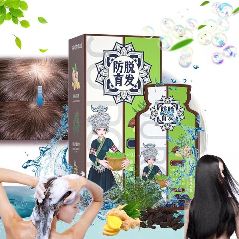 (Combo 40 Gói)Hộp 10 Gói Dầu Gội Gừng Tưởi Hỗ Trợ Chống Rụng Tóc Và Kích Thích Mọc Tóc Giúp Tóc Chắc Khoẻ Tự Nhiên Cho Nam Nữ-LUTAMALY 1