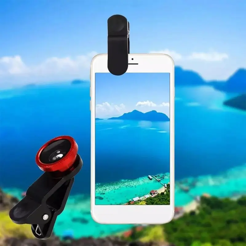 Ống Kính Điện Thoại, Kẹp Thông Dụng Cho Ống Kính Máy Ảnh, Kẹp Góc Và Mắt Cá Mập Thông Minh, G0E6, 1 Chiếc 0
