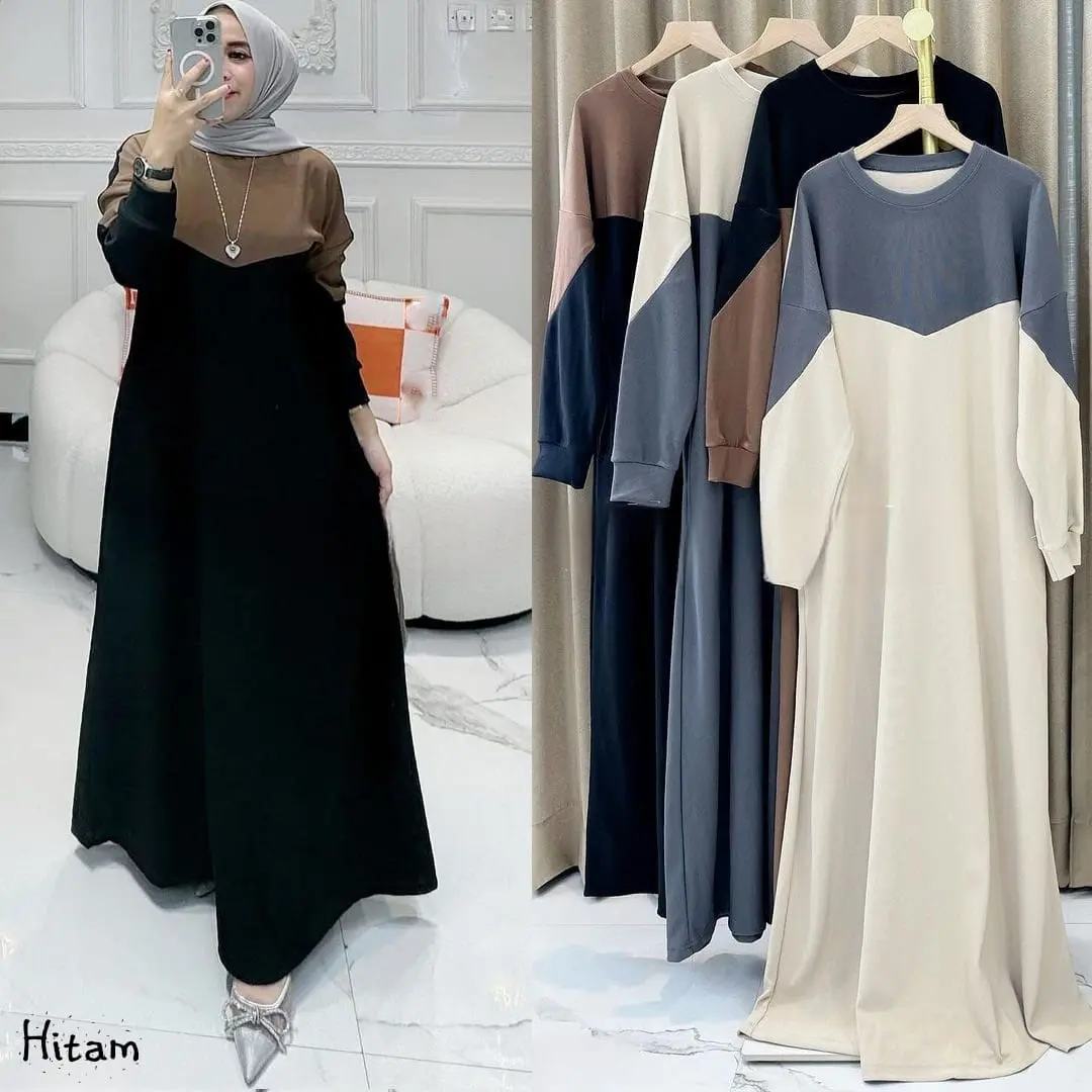 Wilona Dress Gamis Muslim Wanita
