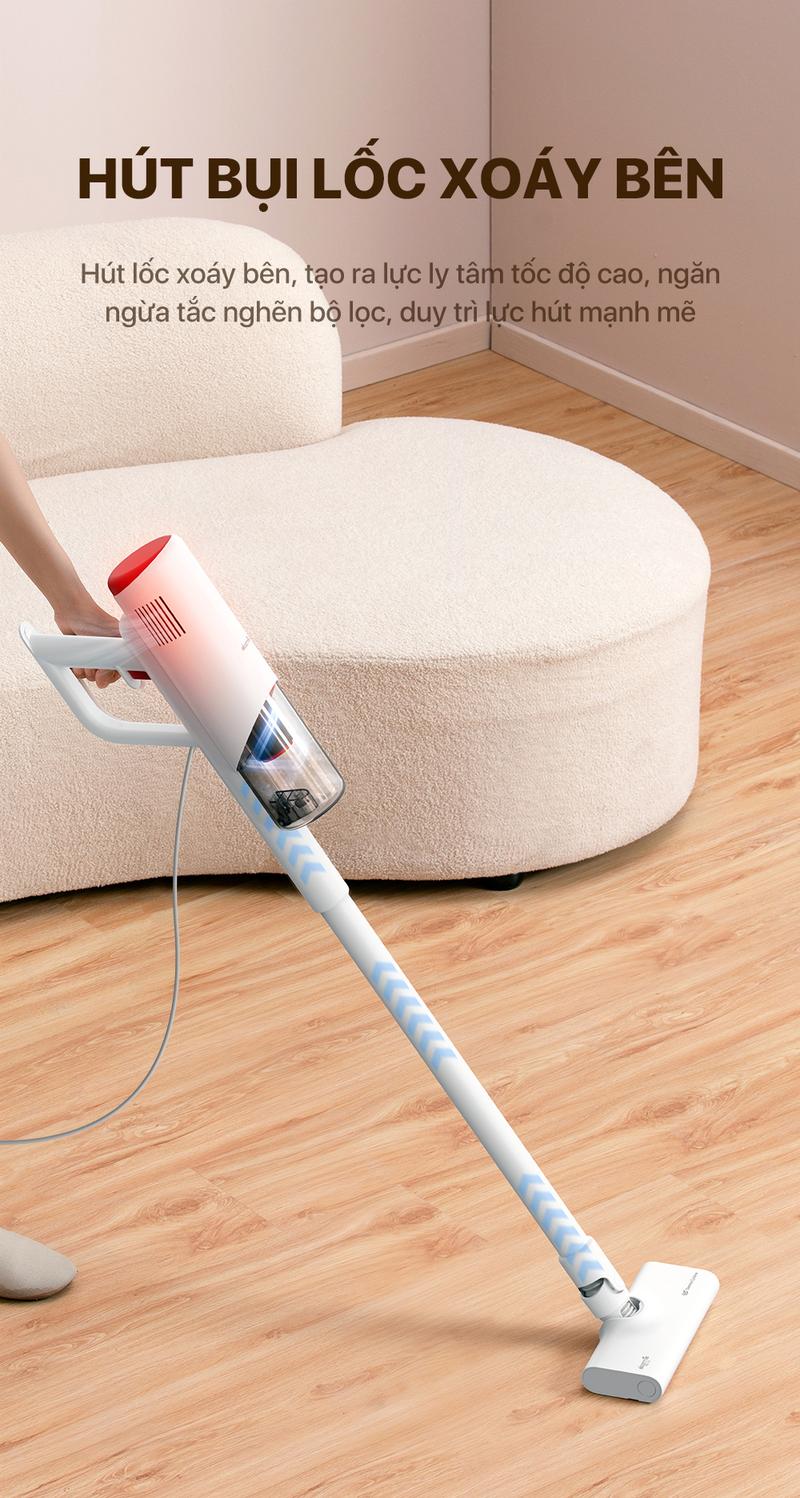 Product Introduction of 【Deerma x dauchinavlog 】Máy hút bụi cầm tay Deerma DX300 đa năng 3in1 công suất 600W, lực hút lốc xoáy 15000pa - Bảo hành 12 tháng 14