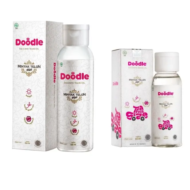 DOODLE Minyak Telon Oil Aroma Greentea 60ml - 100ml DOODLE Minyakk Telon Anak Bayi