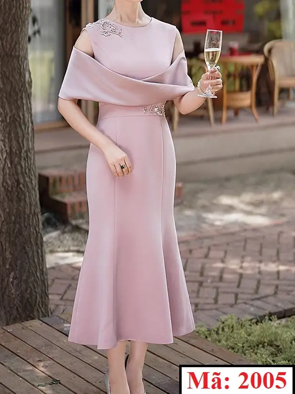 Đầm Tiệc Kết Đá Lami Nhật sang trọng, nổi bật [2005]