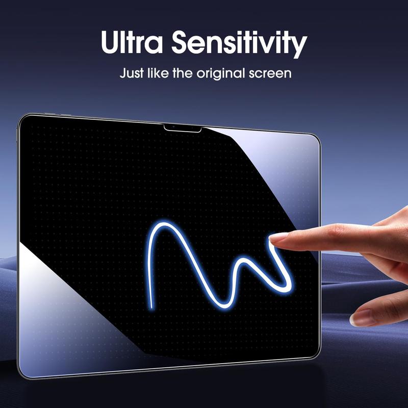 Product Introduction of Tempered Glass Screen Protector, Anti-scratch Tablet Screen Protector, Tablet & Computer Accessories Compatible with iPad Air 11 Inch 6 Generation & iPad Pro 11 Inch 2024 5th Generation 2