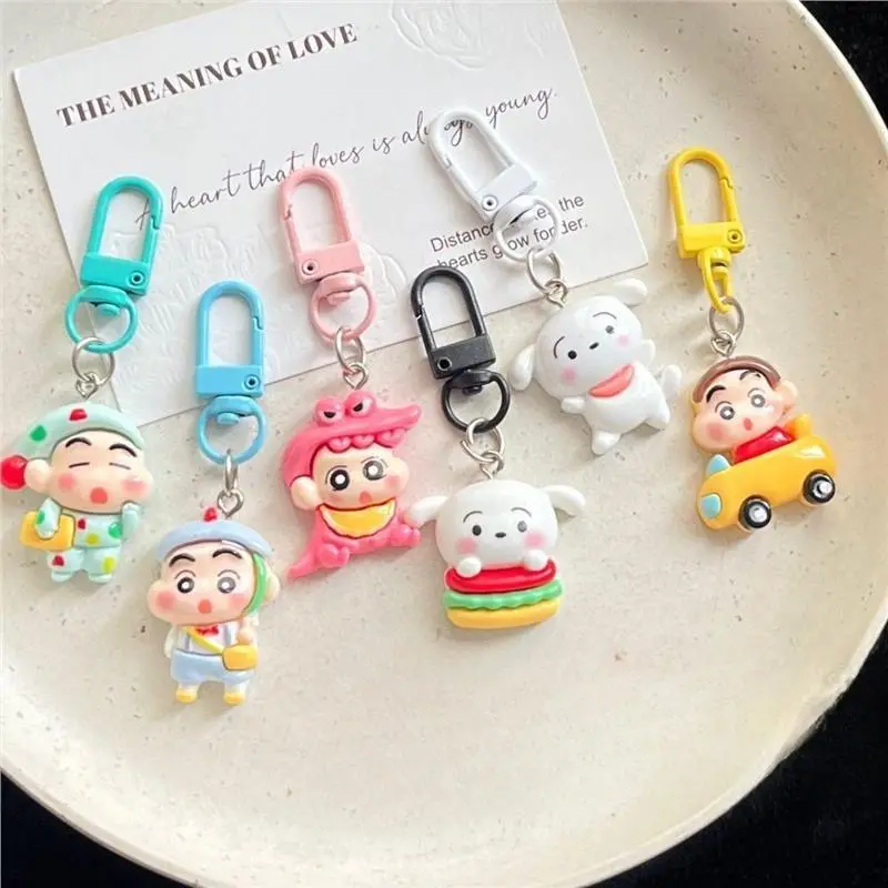 Crayon Shin Chan High Beauty Keychain Bag Pendant Xiaohongshu Same Cartoon Cute Best Friend Gift Accessories