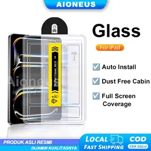 Clear Tempered Glass For IPAD Gen 10th Air5 Air4 10.9" iPad 11th Air11 M3 M2 Pro 11 inch Auto Install Tempered Glass IPAD Mini6 Mini7 8.3" iPad 9.7" 10.2"