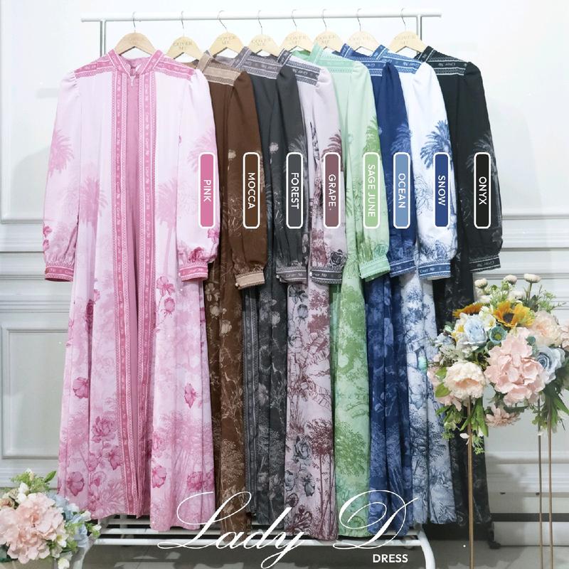 Lady D' Dress by Coverme - Dress Ceruty Printing 4