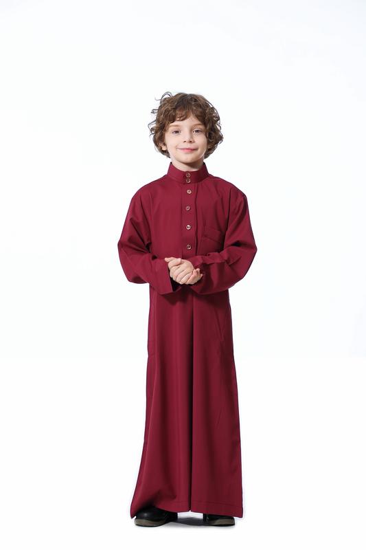 Product Introduction of Hot Selling Children's Cheongsam Tang Suit National Clothing Children's Middle East Arab Youth Robe Comfortable New Th877 11