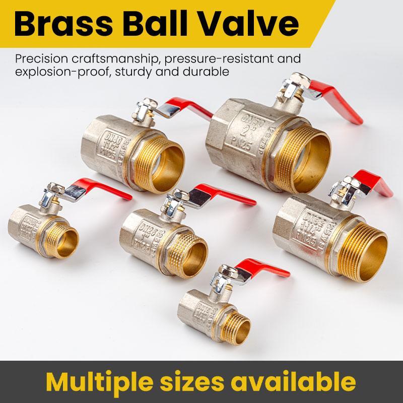 Brass Ball Valve, Manual Valve, Durable and Sturdy Copper Ball Valve, Water Heater Valve, Gas Valve, Plumbing Valve, Valves & Parts 3