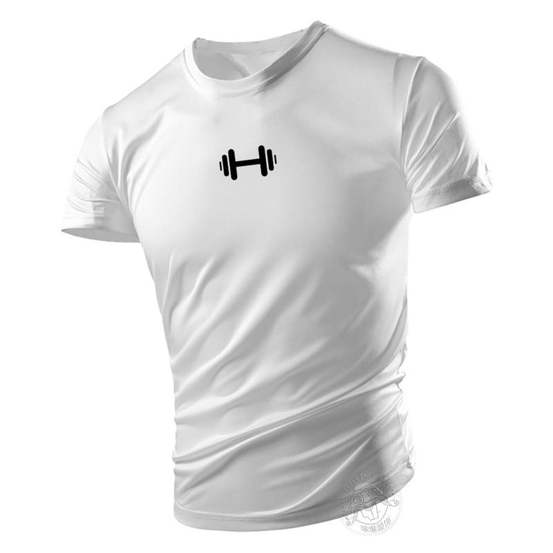 Summer Men's New Short Sleeve Tops Slim Gym Burning Fat Quick Drying Undershirt Half Sleeve T-shirt Basketball Sportswear 2
