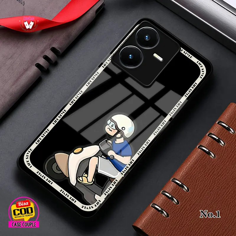 (CC50) Softcase Couple + Custom Nama Case Kilau Op*o-S*msung-Re*lmi-X*aomi-V*vo-Inf*nix | Case For All Tipe HP glossy handphone casing 4