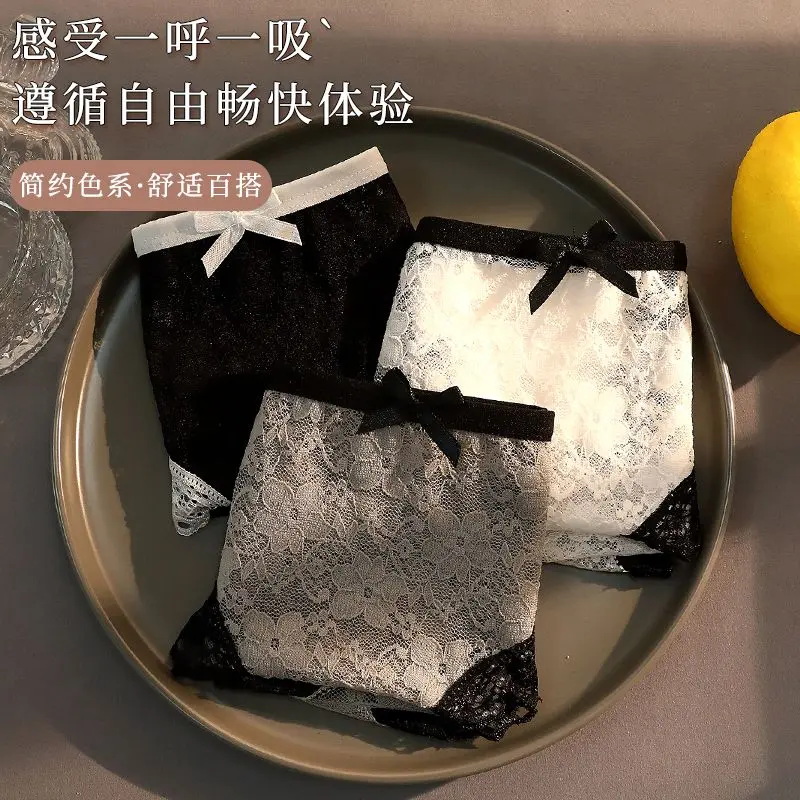 Đồ Lót Ren, Siêu Mỏng Và Thoáng Khí, Kháng Khuẩn, Thiết Kế Dễ Thương Và Gợi Cảm, Trong Suốt, Không để lại dấu vết, Dành Cho Nữ, Người Nổi Tiếng Trên Internet Năm 2025, Quần Lót 6