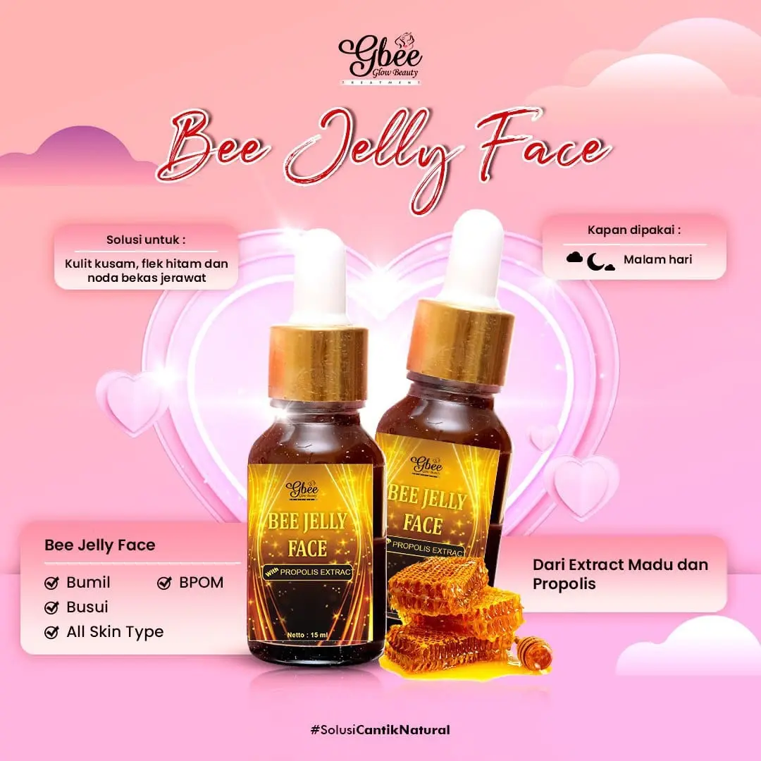 Bee Jelly Face Gbee Glow Beauty / BPOM / COD / Free Gift