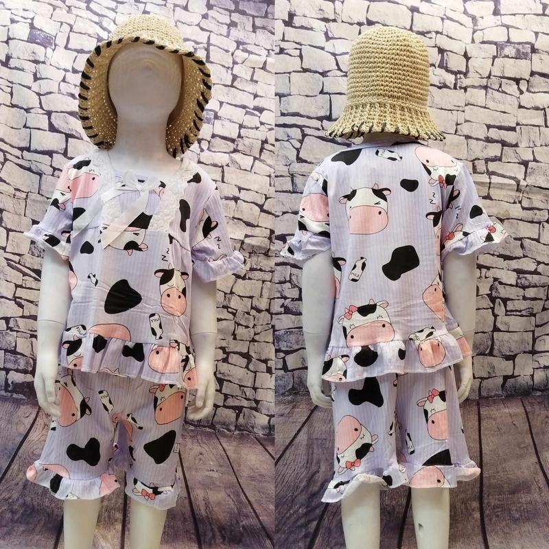 Product Introduction of yowforlive_hslw96-Children`s pajama sets cartoon sanario,short sleeve terno short elastic stretchable design.Let your little ones sleep in style and comfort with these adorable and cozy sleepwear sets with a cute and vibrant cart 16