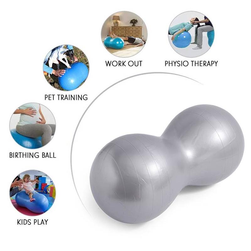 Yoga & Pilates Peanut Ball Bola Hamil Kesehatan Anti Burst Olahraga Yoga Gym Otot 2