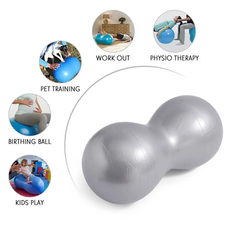 Yoga & Pilates Peanut Ball Bola Hamil Kesehatan Anti Burst Olahraga Yoga Gym Otot 2