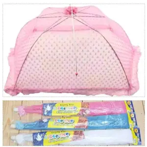 Kelambu Anti Nyamuk Bayi Ukuran Besar Warna Biru/Pink/Putih