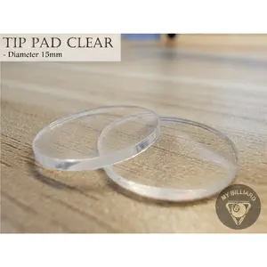 Tip Pad Clear Layer Plate Lapis Cue Billiard - 15mm