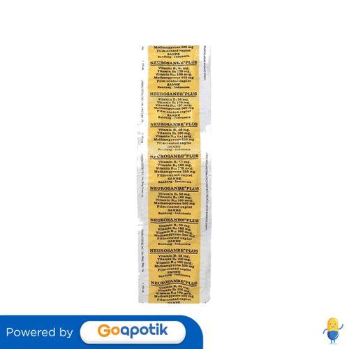 Gambar NEUROSANBE PLUS STRIP 10 KAPLET dari Apotek Golden star by GoApotik Kota Administrasi Jakarta Barat Tokopedia