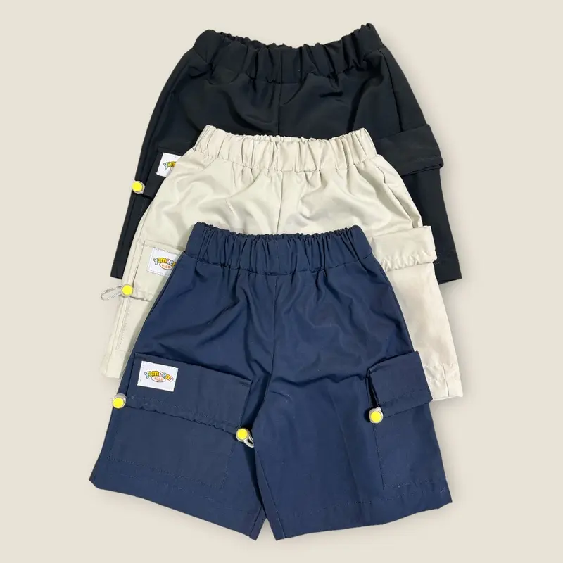 Paket Hemat 3 pcs Kento Board Short Celana Pendek Anak Bawahan Anak Unisex - Cargo Kids Pakaian Fashion 1