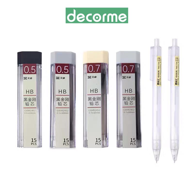 Bút chì kim, ngòi chì kim 0.5 - 0.7mm  phụ kiện văn phòng phẩm DecorMe