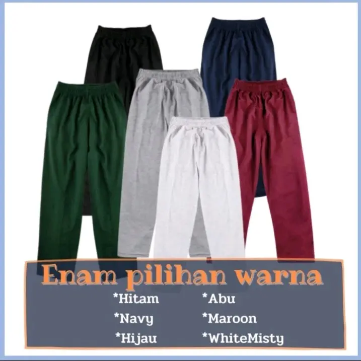 Celana ngaji anak TPQ/TPA panjang hitam putih Fashion pramuka 7