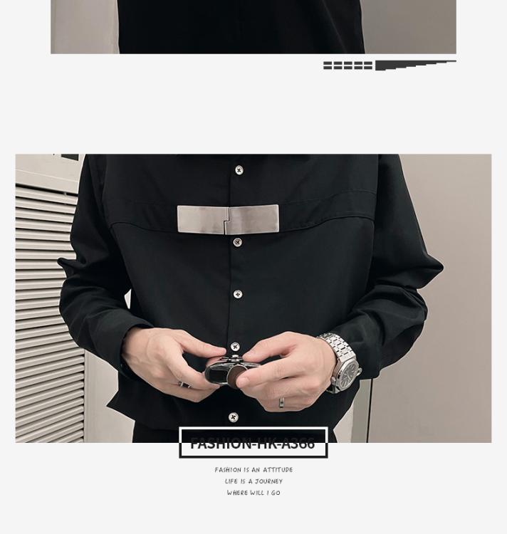 Product Introduction of Áo Sơ Mi Dài Tay Thường Ngày Chịu Lực, Phong Cách Mỹ, Áo Nam Dáng Rộng Thích Hợp Cho Mùa Xuân Và Mùa Thu 2023, Nhà Tạo Mẫu Tóc Độc Đáo Thời Trang, Áo Sơ Mi Đẹp Trai 8