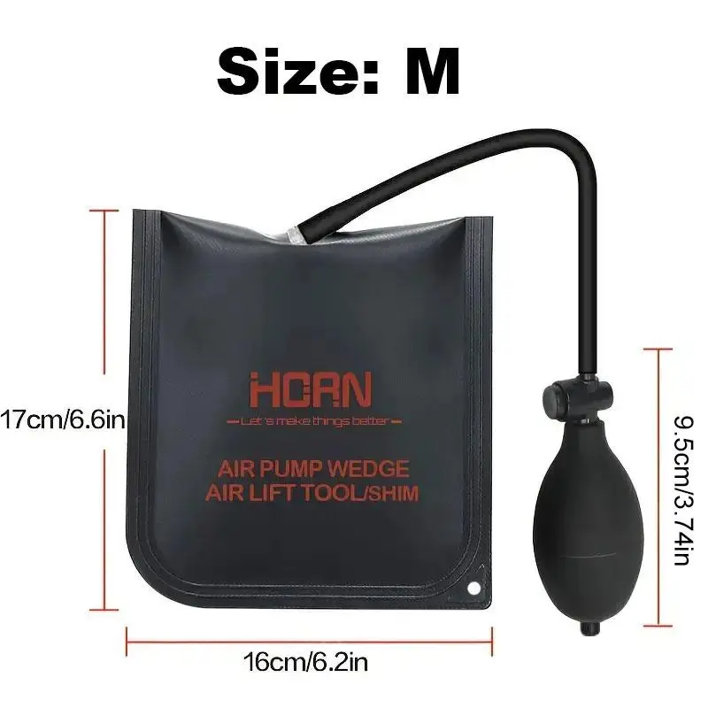 Window Installation Gass Bag Tools, Portable Door & Window Installation Positioning Air Cushion, Automotive Repair Auxiliary Positioning Tool, Vehicle, Car, Black 5