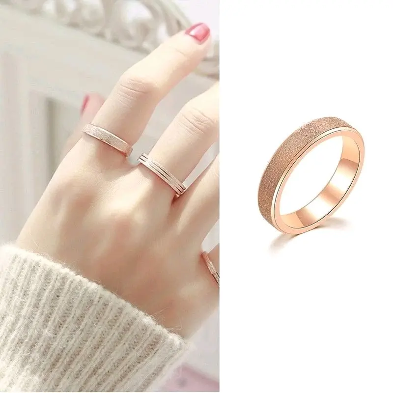 CINCIN TITANIUM MOTIF PASIR GOLD PRIA&WANITA