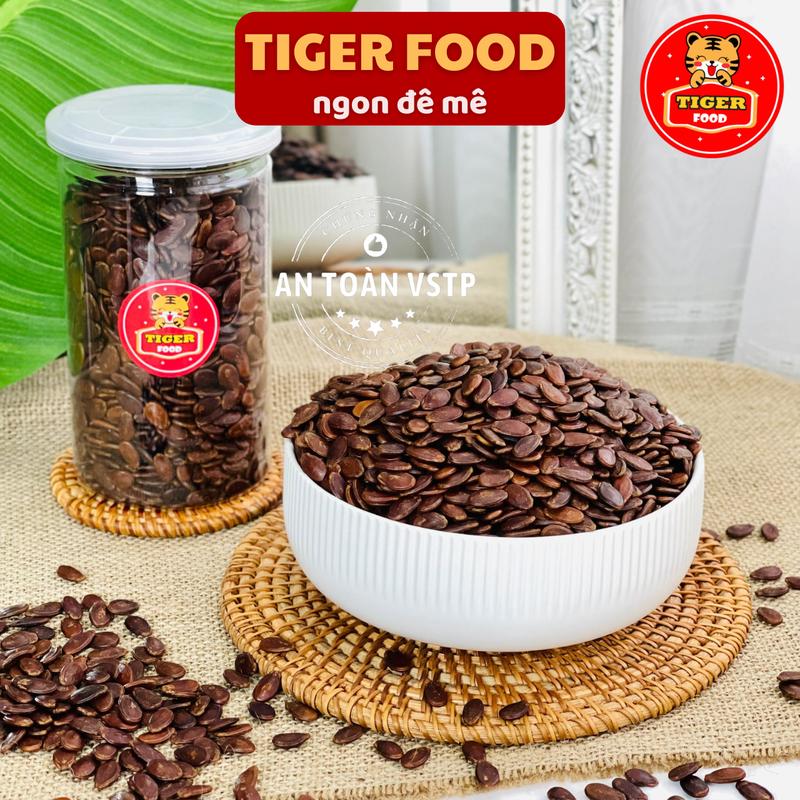 Hạt dưa mộc 400g TIGER FOOD Hạt dưa không phẩm màu giòn béo - snack đồ ăn vặt food