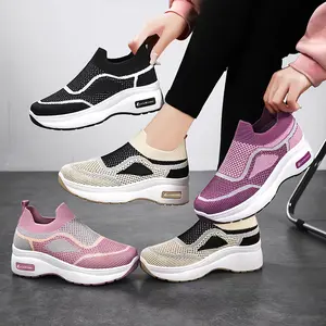 Giselle  Sepatu Slip On Wanita Sepatu Sneakers Sport Tinggi LV0628