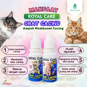 Royal Care Kucing Cacing 10 ml - Obat Tetes Kucing Kitten Cacingan