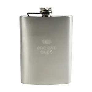 Botol Minum Wine Bir Hip Flask Stainless Steel 8oz