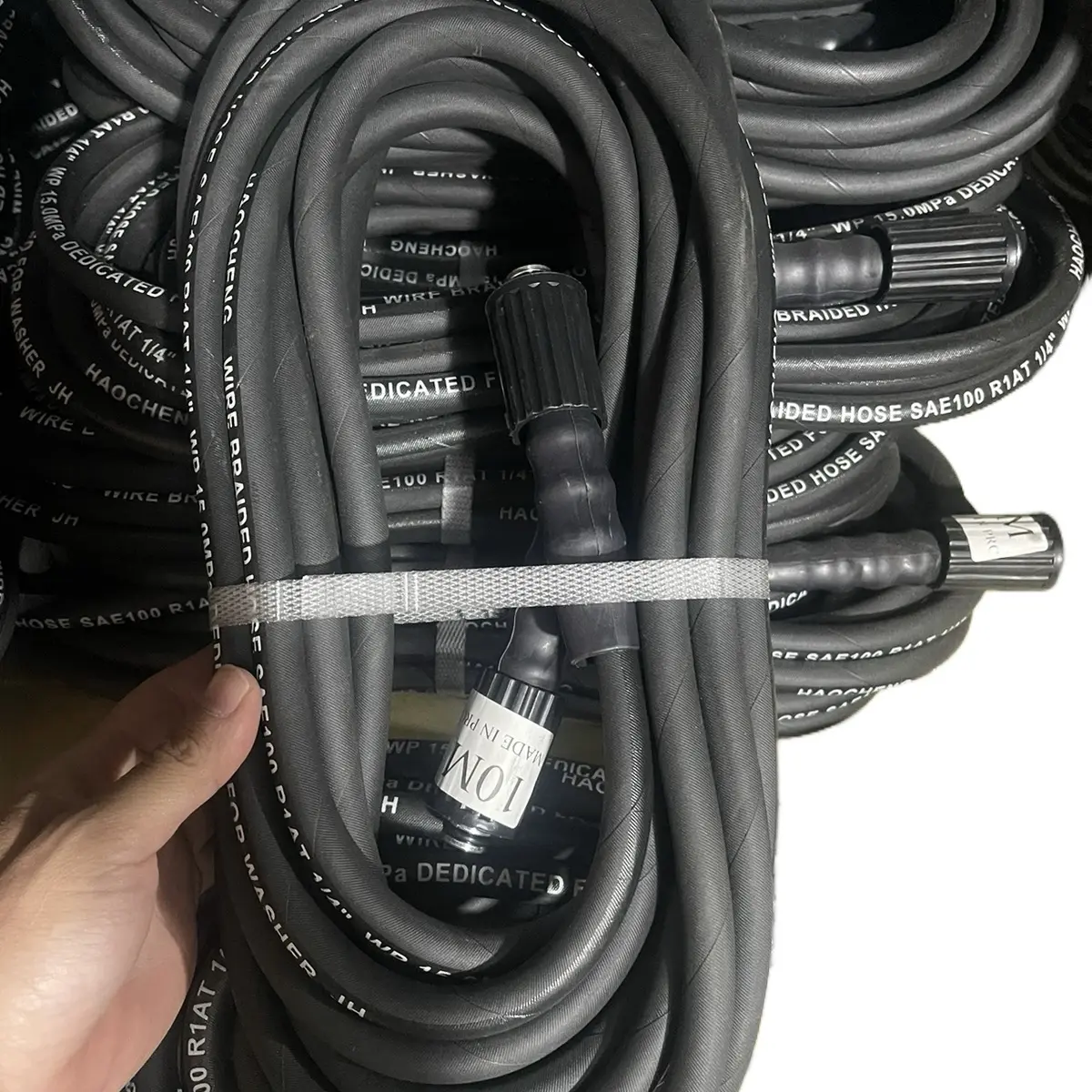 Dây rửa xe lõi thép loại tốt ren 22mm, Dùng cho máy xịt rửa áp lực cao ( phụ kiện máy rửa xe ) Lau Xe
