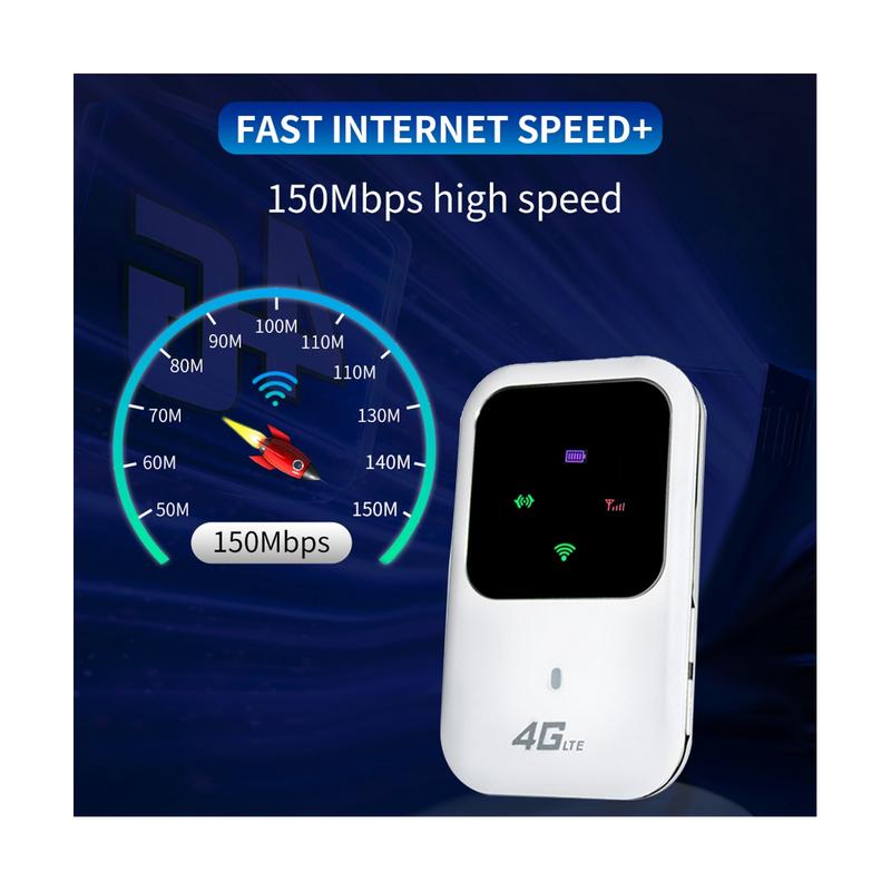 Bộ Định Tuyến WiFi Bỏ Túi MiFi 4G, Modem WiFi 150Mbps Cho Xe Hơi, Điểm Phát Sóng Không Dây Di Động Có Khe Cắm Thẻ Sim, MiFi Không Dây 5