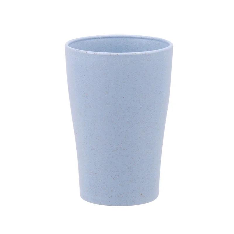 Wheat Straw Water Cup 4Pcs/set Multi-Functional Coffee Glue Plastic Biodegradable Mouthwash Toothbrush Cup Reusable Kids Glass 4