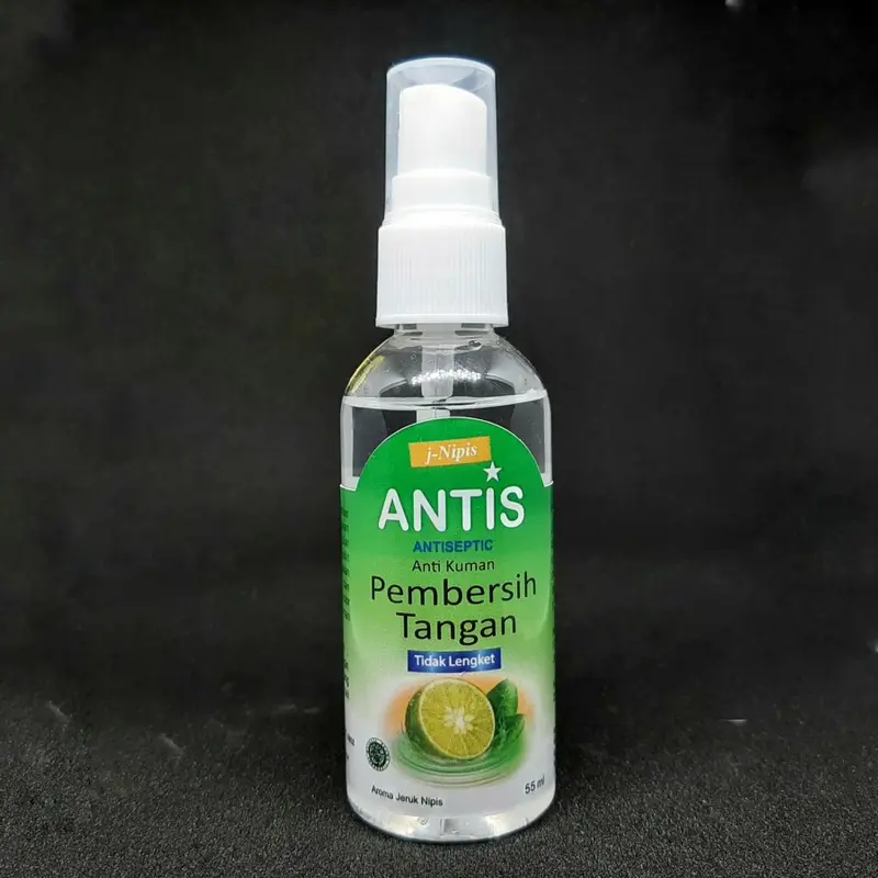 Hand sanitizer ANTIS 55 ml spray aroma jeruk nipis segar pembersih tangan 1
