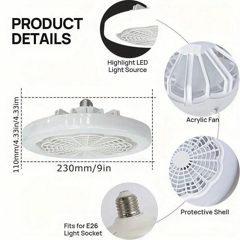 Product Introduction of Ceiling Fan with LED Lights for Bedroom, 3-speed LED Fan Lamp, Modern Remote Control Fan with LED Light, Indoor Cozy Lighting, Decorative Fan Night Light for Living Room 24