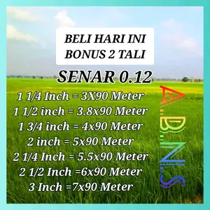 JARING PADI SAWAH SENAR 0.12 / JARING BURUNG PIPIT DAN EMPRIT / JARING PELINDUNG PADI