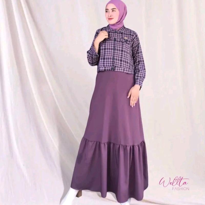 outer wanita kekinian / outfit wanita / outer untuk kondangan Dress Formal Muslim 2