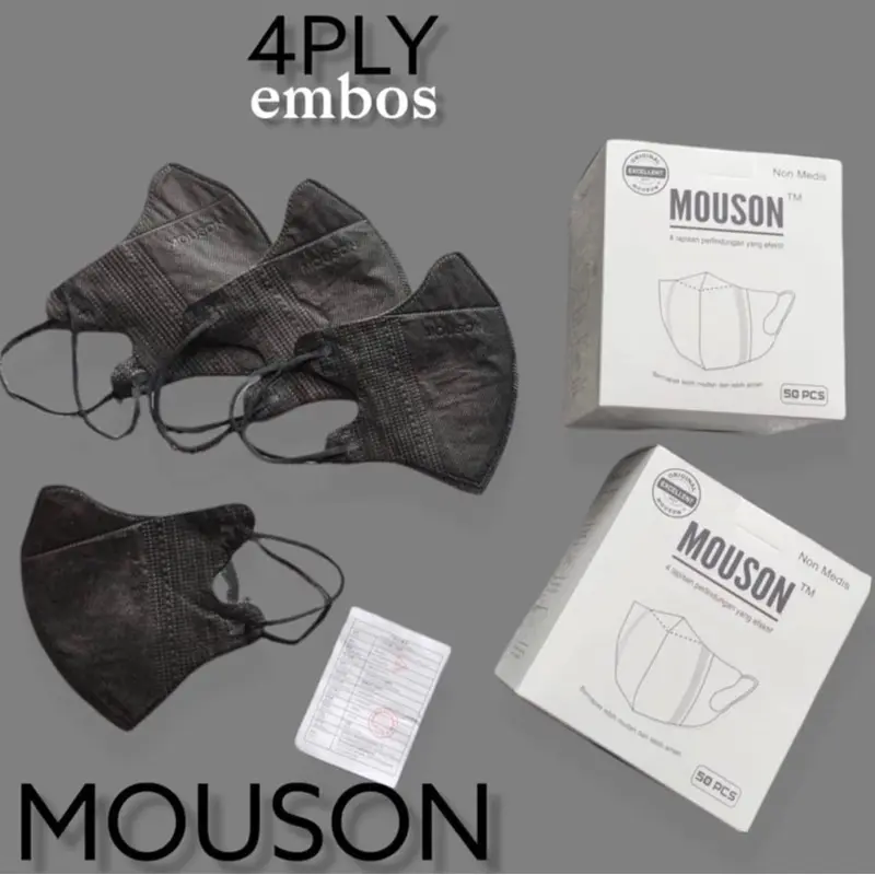 Masker Duckbill Earloop 4ply MOUSON isi 50 pcs 1